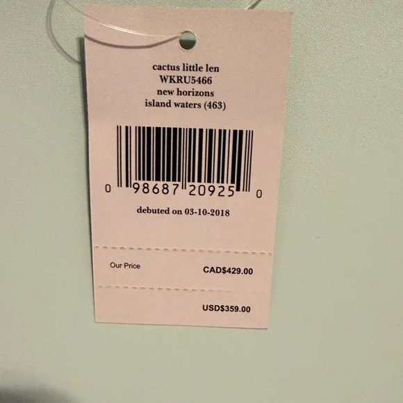 Kate Spade Light Green Tote with Cactus Design - Picture 4 of 4